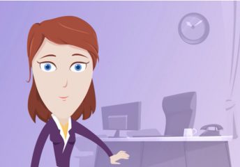 A woman explaining an app growth hacking in her office.